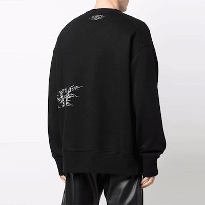 GIVENCHY 黑色寬鬆版長袖金屬線印花上衣 BMJ0D73Y69-001 Purchase GIVENCHY 黑色寬鬆版長袖金屬線印花上衣 BMJ0D73Y69-001