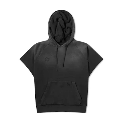 Givenchy Black Oversized Hoodie with Letter Print Design BMJ0M73YJS-001