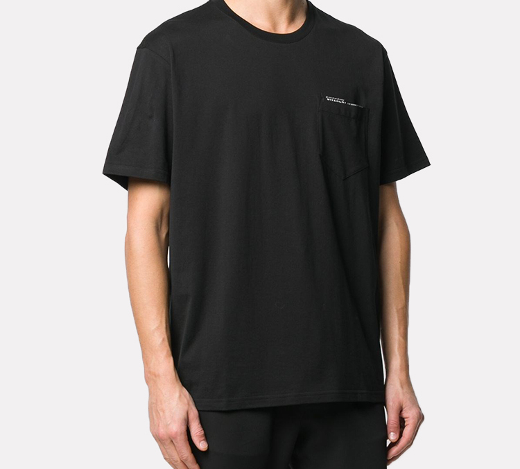 Givenchy Black Pocket Logo Crewneck T-Shirt BM70VA3002-001 圖 4