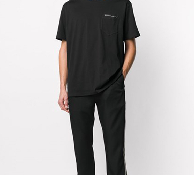 Givenchy Black Pocket Logo Crewneck T-Shirt BM70VA3002-001 圖 6