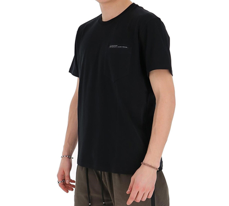 Givenchy Black Pocket Logo Crewneck T-Shirt BM70VA3002-001 圖 7