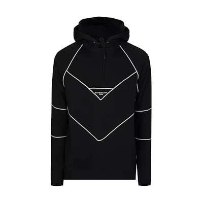 Givenchy Black Pullover Sweatshirt with Line Accents BM70H930AF-001