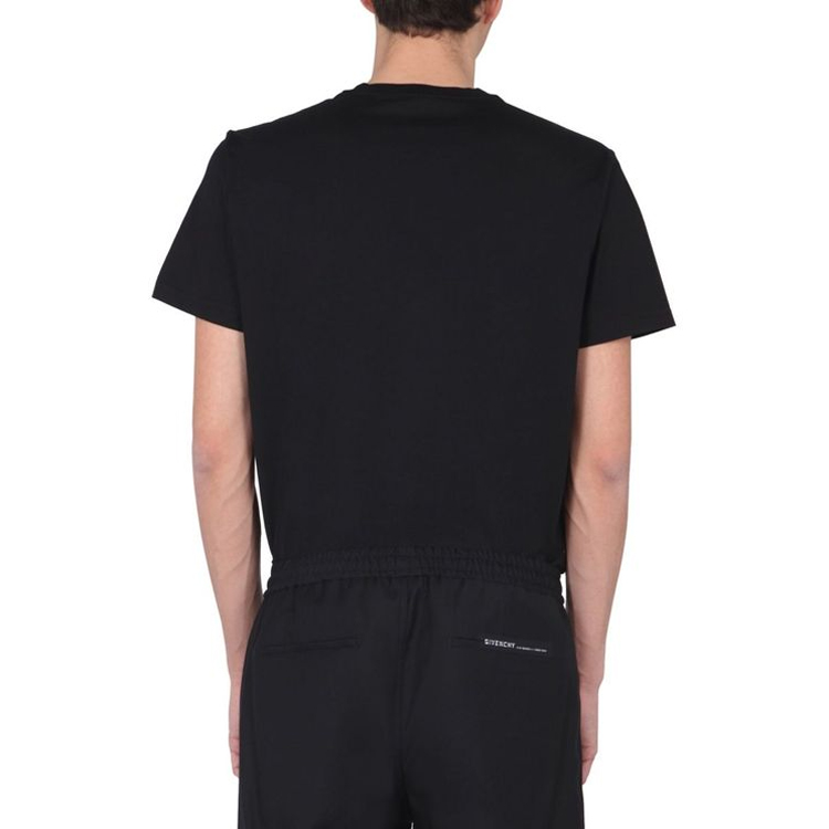 Details for 纪梵希黑色反光字母刺绣休闲T恤 BM710S3002-001