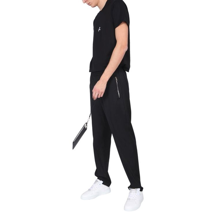 Sizing 纪梵希黑色反光字母刺绣休闲T恤 BM710S3002-001