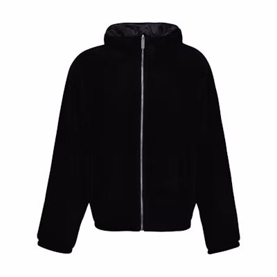 Givenchy Black Reversible Hooded Zip-Up Jacket BM014Y4YKS-001