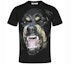 Buy Camiseta Ajustada de Algodón GIVENCHY Negra con Estampado de Perro Rottweiler BM705K3Y1P-001