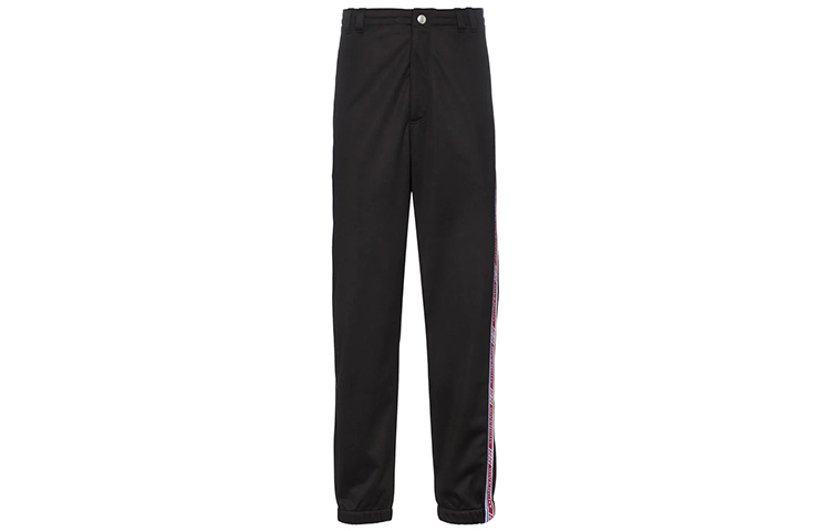 GIVENCHY Black Side Stripe Casual Pants - Black BM506J300B-001 圖 2