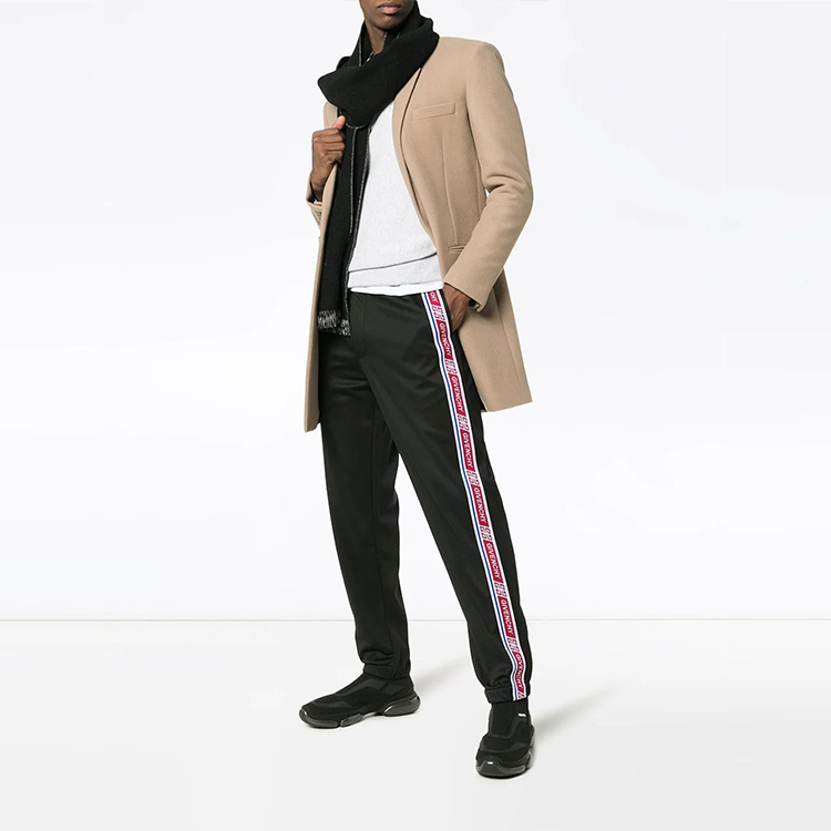 GIVENCHY Black Side Stripe Casual Pants - Black BM506J300B-001 圖 3