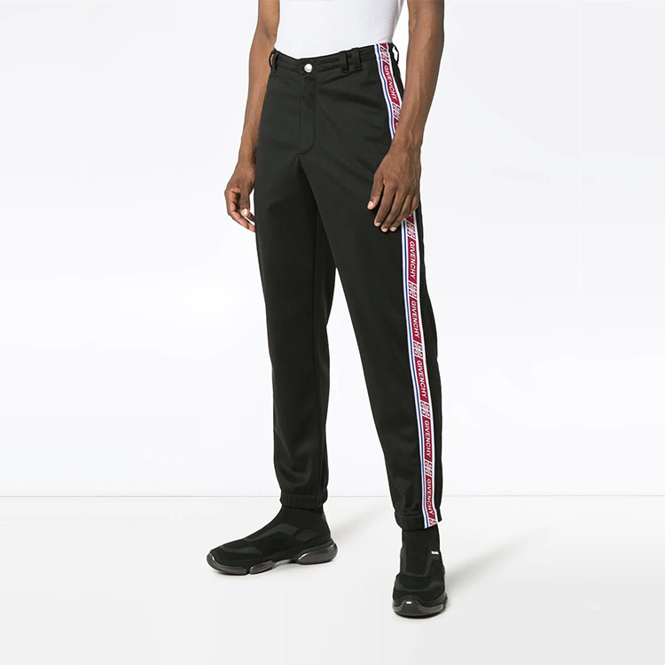 GIVENCHY Black Side Stripe Casual Pants - Black BM506J300B-001 圖 4