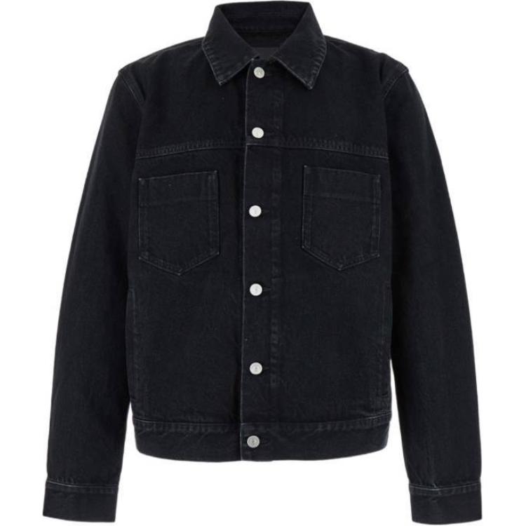 Givenchy Black Single-Breasted Long Sleeve Fitted Jacket BM01515YB1-001