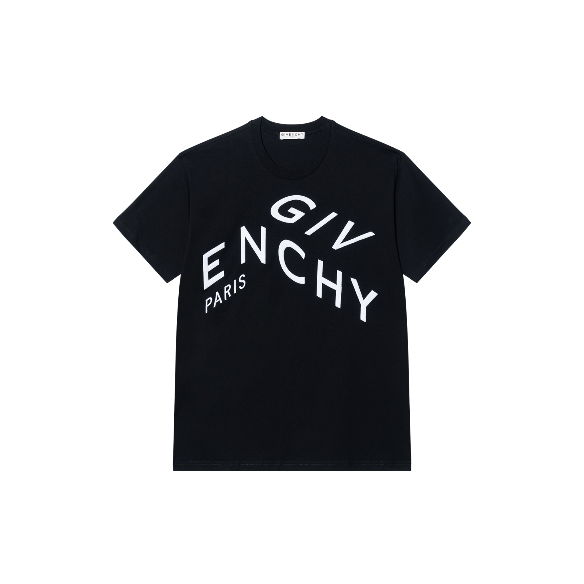 GIVENCHY Black Slim-Fit Logo Embroidered T-Shirt BM70YC3002-004