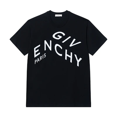 GIVENCHY Black Slim-Fit Logo Embroidered T-Shirt BM70YC3002-004