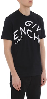 ジバンシィ ブラック スリムフィット ロゴ刺繍 Tシャツ BM70YC3002-004 Details for ジバンシィ ブラック スリムフィット ロゴ刺繍 Tシャツ BM70YC3002-004