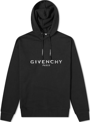 Givenchy Black Solid Color Hoodie with Logo Print for Men. BMJ06R30AF-001 Buy Givenchy Black Solid Color Hoodie with Logo Print for Men. BMJ06R30AF-001