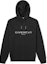 Order Givenchy Black Solid Color Hoodie with Logo Print for Men. BMJ06R30AF-001