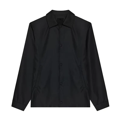 Givenchy Black Solid Color Long Sleeve Single-Breasted Jacket BM01AX144C-001