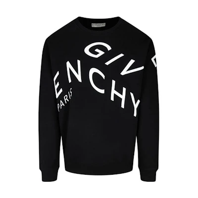 Givenchy Black Solid Color Pullover Sweatshirt BMJ07H30AF-004