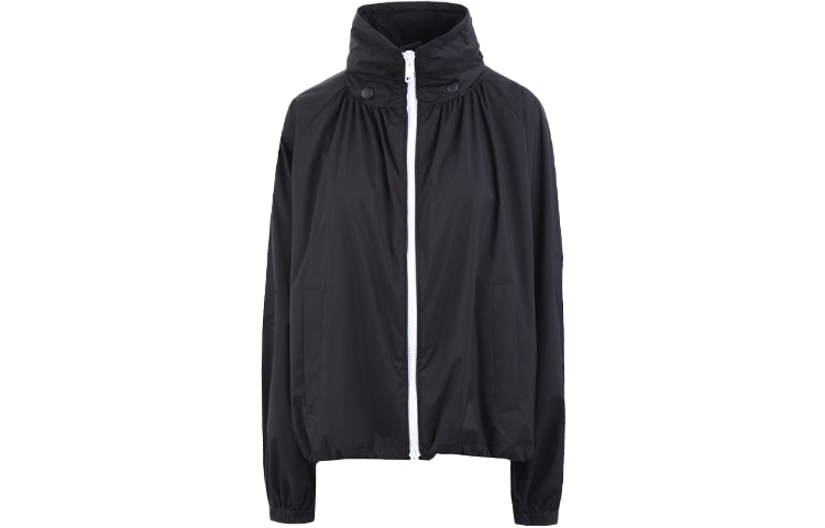 Givenchy Black Solid Color Zip-Up Bomber Jacket BW003J10VY-001