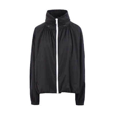 Givenchy Black Solid Color Zip-Up Bomber Jacket BW003J10VY-001
