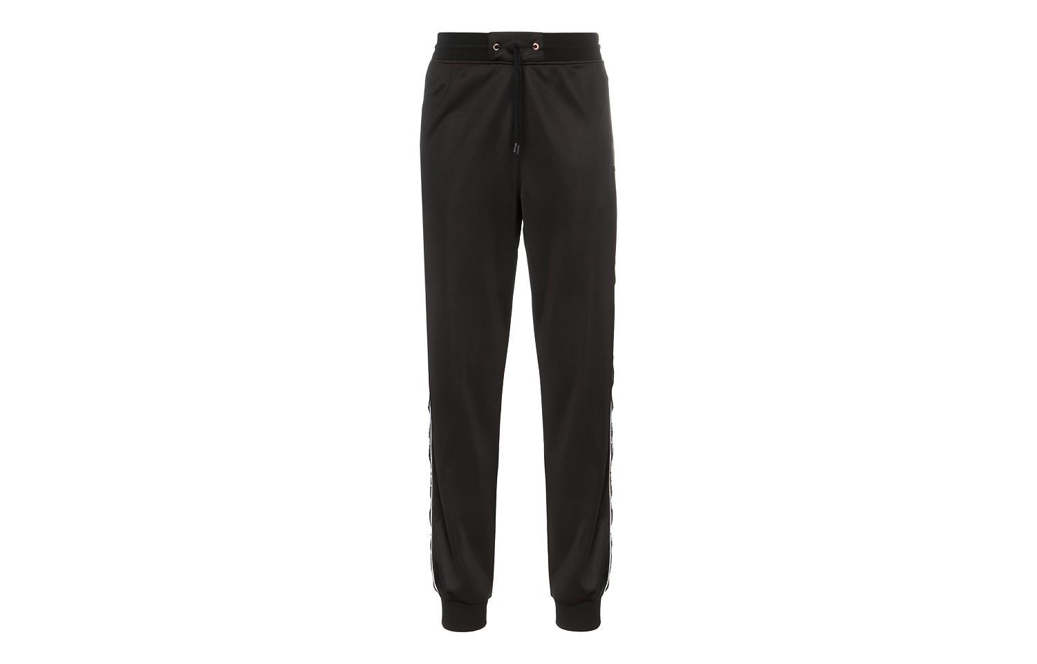 GIVENCHY Black Solid Drawstring Knit Sweatpants with Side Pockets BM5095300B001
