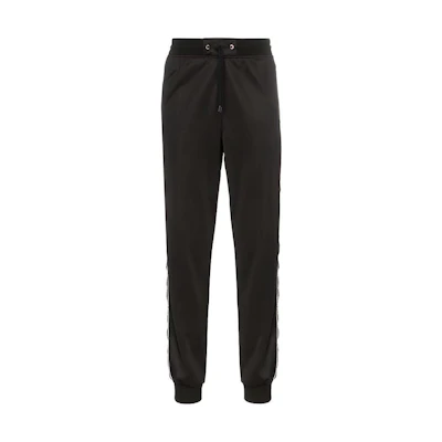 GIVENCHY Black Solid Drawstring Knit Sweatpants with Side Pockets BM5095300B001