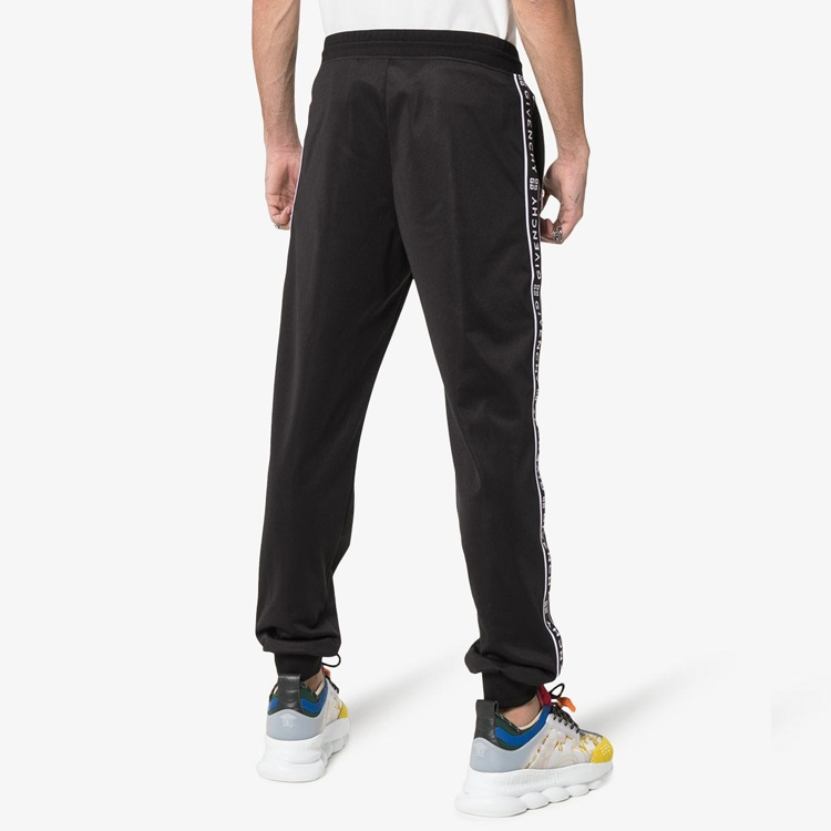 Purchase 紀梵希 黑色抽繩側口袋運動長褲 BM5095300B001