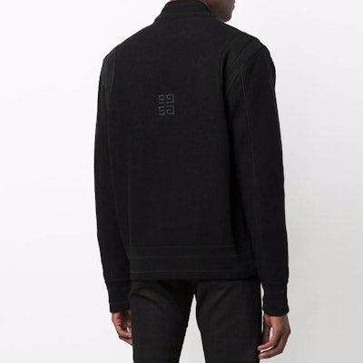 ジバンシィ ブラック ロゴプリント ボンバージャケット BM00R6-4Y82 Shop ジバンシィ ブラック ロゴプリント ボンバージャケット BM00R6-4Y82