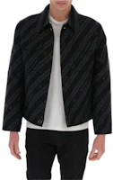 Givenchy Black Striped Jacquard Multi-Pocket Jacket BM00MT1395-002 Givenchy Black Striped Jacquard Multi-Pocket Jacket BM00MT1395-002