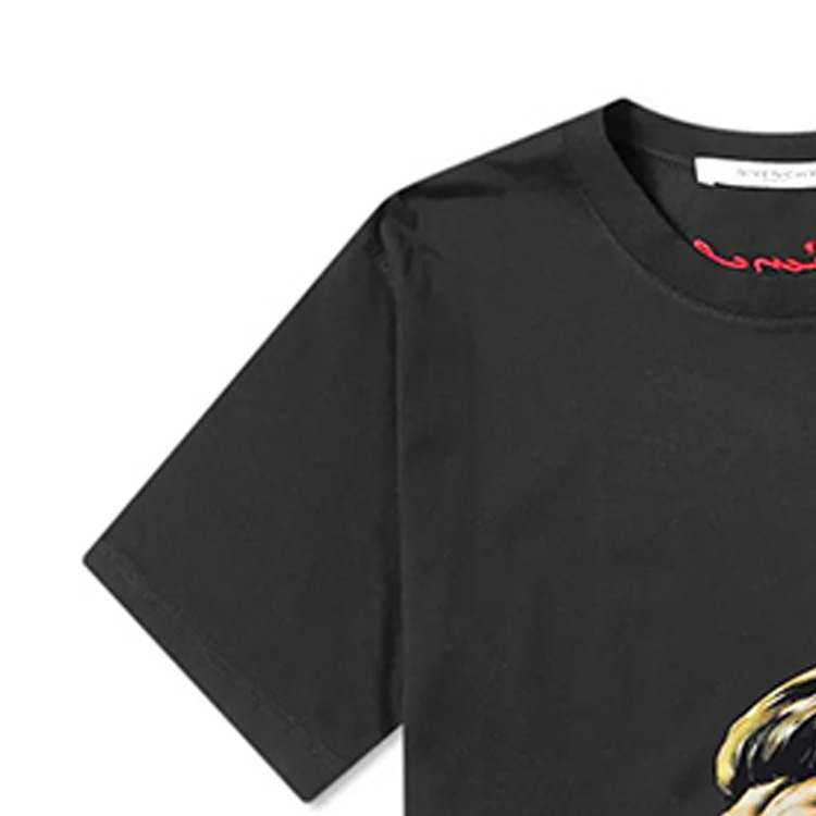 Sizing Camiseta NEGRA GIVENCHY con Estampado de León BM70ED3002-001