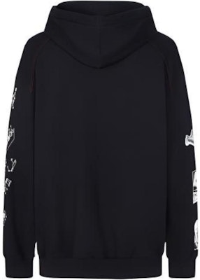 ジバンシィ ブラック テックプリント ロゴ フーディー BMJ09L305B-001 Lookbook ジバンシィ ブラック テックプリント ロゴ フーディー BMJ09L305B-001