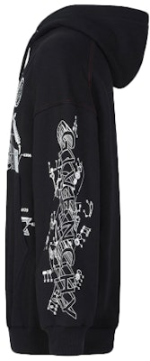 ジバンシィ ブラック テックプリント ロゴ フーディー BMJ09L305B-001 Shop ジバンシィ ブラック テックプリント ロゴ フーディー BMJ09L305B-001