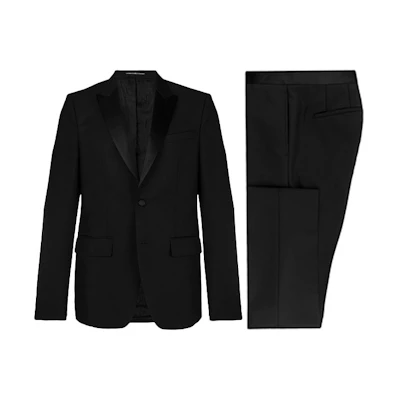 Givenchy Black Wool Blend Solid Suit Set BM100T100H-001