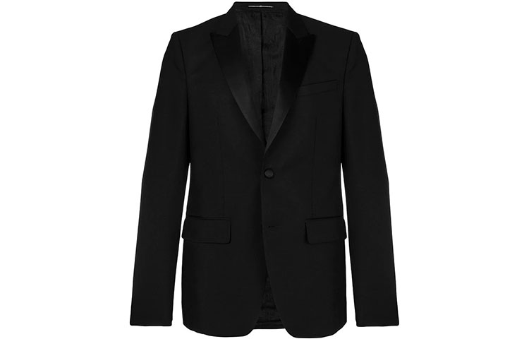 Lookbook 纪梵希黑色羊毛混纺西装套装 BM100T100H-001