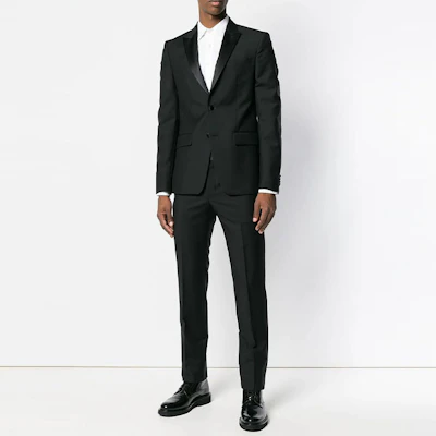 纪梵希黑色羊毛混纺西装套装 BM100T100H-001 Shop 纪梵希黑色羊毛混纺西装套装 BM100T100H-001