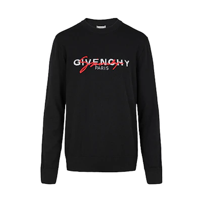 GIVENCHY Black Wool Crewneck Knit Sweater BM90B1404X-009