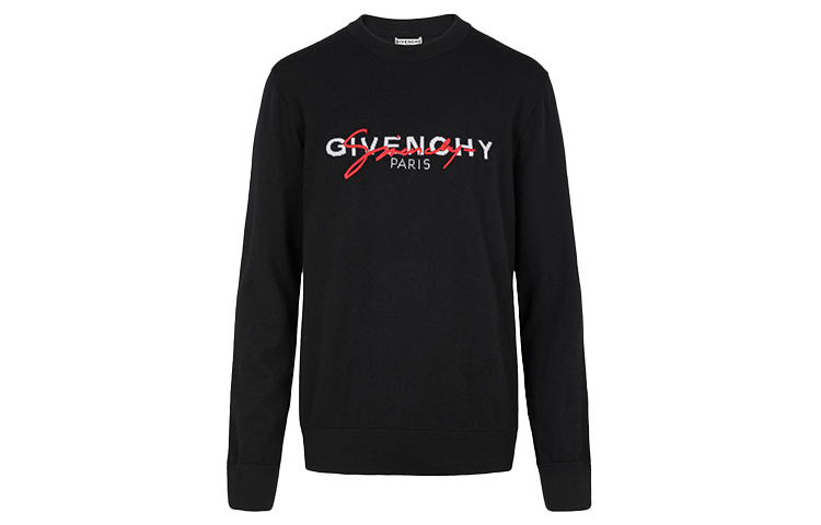 Order GIVENCHY Sweater Rajut Crewneck Wol Hitam. BM90B1404X-009