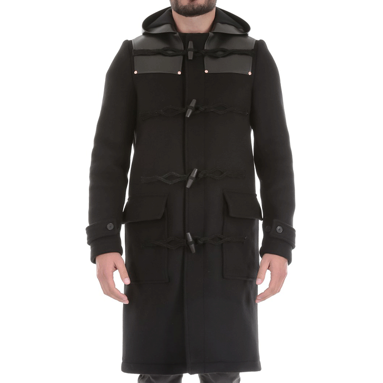 Givenchy Black Wool Duffle Coat with Hood 16W0080047-001 圖 4