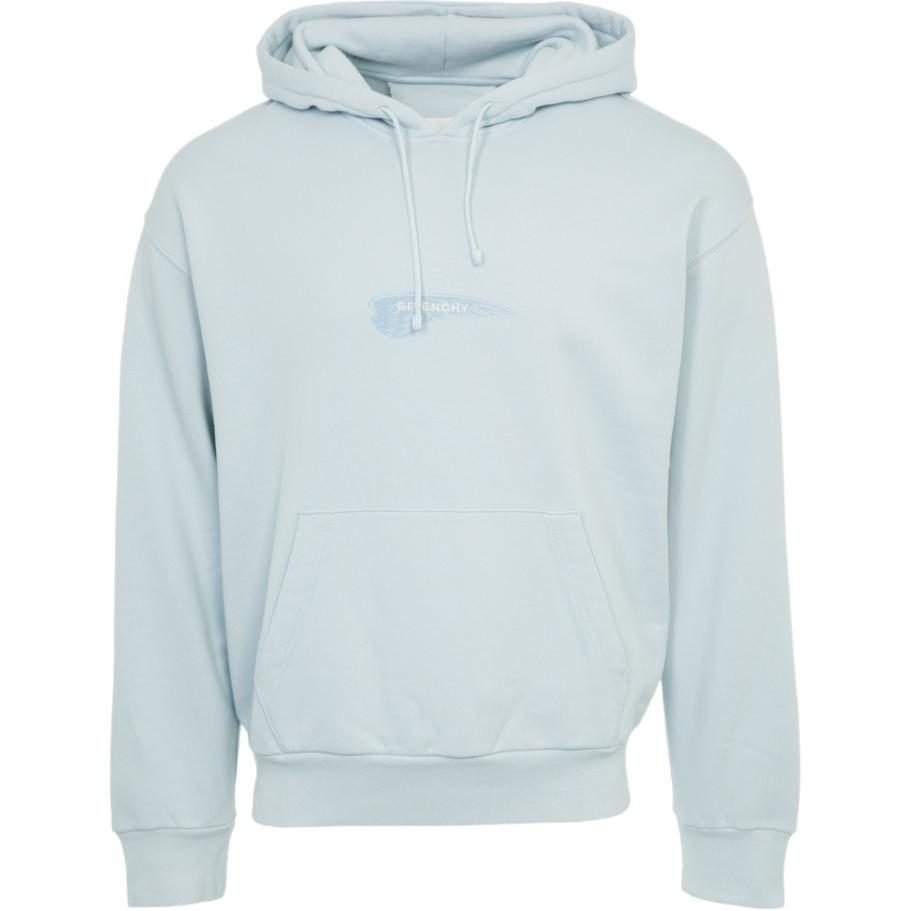Givenchy Blue Graphic Print Hoodie BMJ0LA3YN1-450