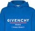 Details for Givenchy Blue Hoodie with Letter Logo Print Long Sleeves BMJ05430AF-426