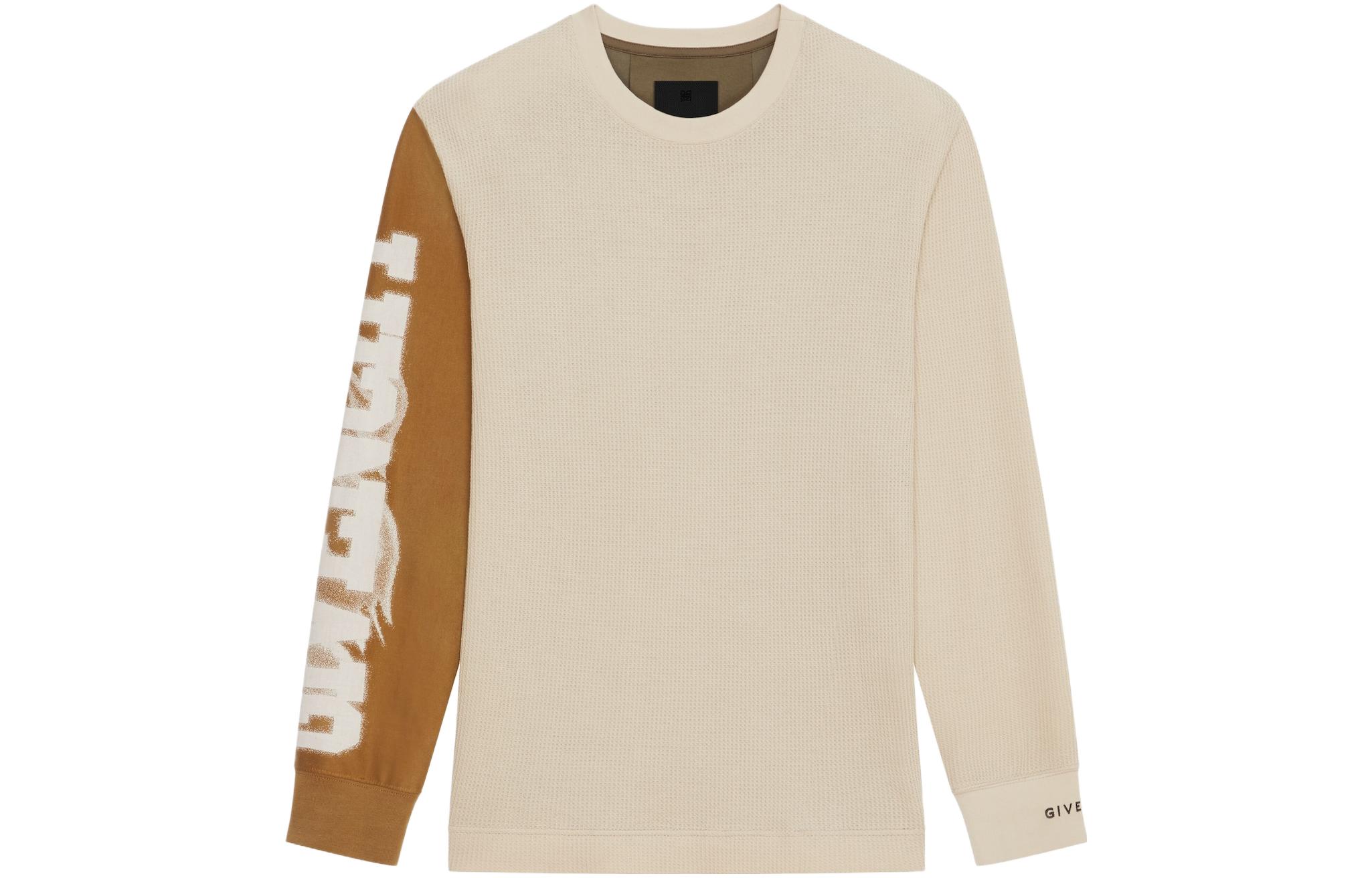 Givenchy Brown Logo Print Crewneck Long Sleeve Sweatshirt BM71JU3YG7-960