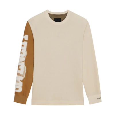Givenchy Brown Logo Print Crewneck Long Sleeve Sweatshirt BM71JU3YG7-960