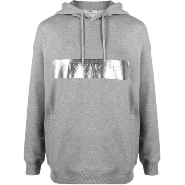 Givenchy Brushed Logo Crewneck Sweatshirt Light Grey BMJ0A230AF-055