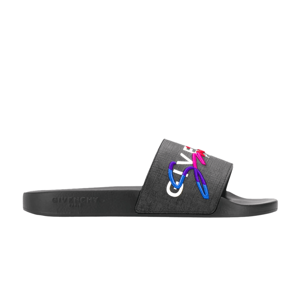 Givenchy Canvas Coated Slide 'Black'