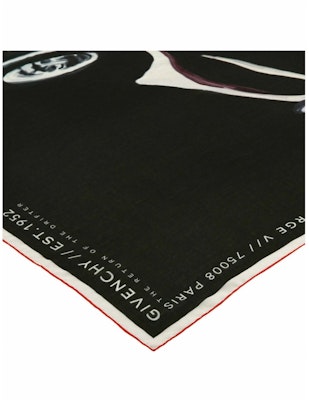 Givenchy Car Logo Print Silk Scarf Black Order Givenchy Car Logo Print Silk Scarf Black