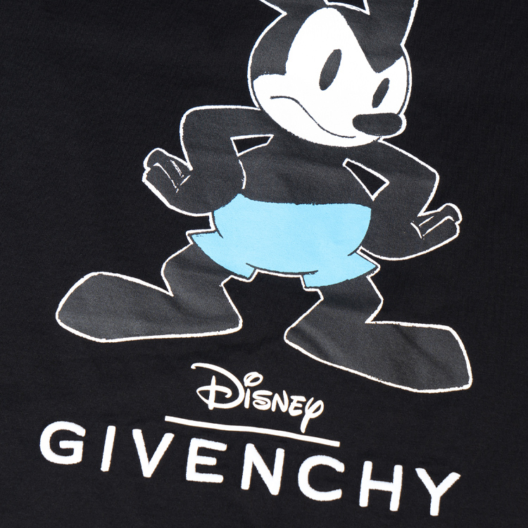 GIVENCHY Cartoon Logo Graphic Print Regular T-Shirt Black  Fashion Tee BM716G3YBM-001 圖 7