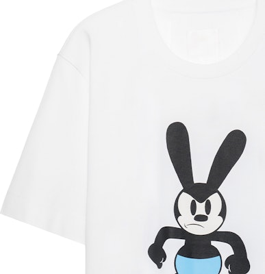 지방시 만화 프린트 로고 화이트 반팔 크루넥 티셔츠 BM716G3YAR-100 Purchase 지방시 만화 프린트 로고 화이트 반팔 크루넥 티셔츠 BM716G3YAR-100