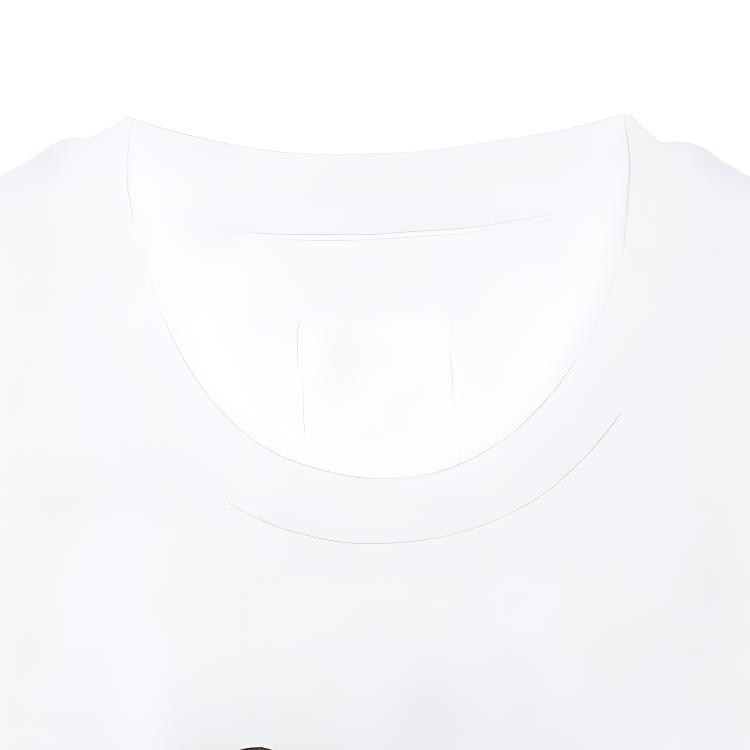 Details for 지방시 만화 프린트 로고 화이트 반팔 크루넥 티셔츠 BM716G3YAR-100