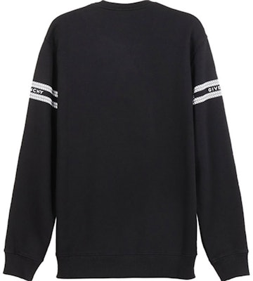 紀梵希字母鏈印花黑色圓領衛衣 BMJ08230AF-001 Lookbook 紀梵希字母鏈印花黑色圓領衛衣 BMJ08230AF-001