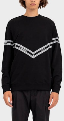 紀梵希字母鏈印花黑色圓領衛衣 BMJ08230AF-001 Shop 紀梵希字母鏈印花黑色圓領衛衣 BMJ08230AF-001