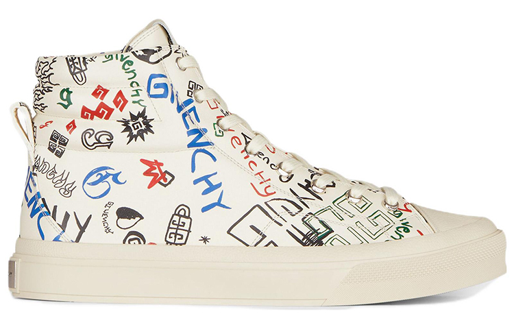 Order 지방시 시티 하이 '화이트 스크리블' (Givenchy City High '화이트 스크리블') BH005LH19F-960